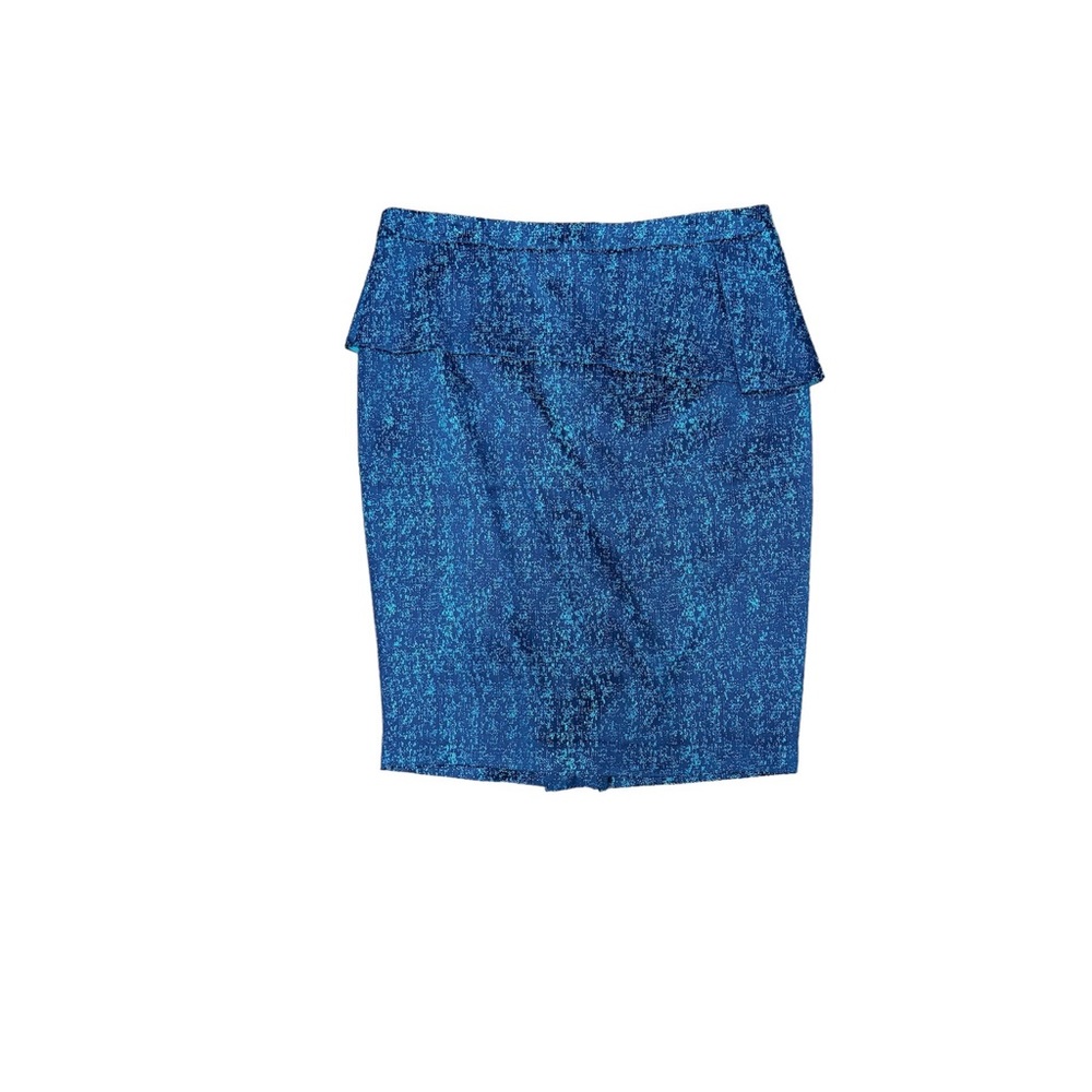 Elie Tahari Teal Midi Pencil Skirt
